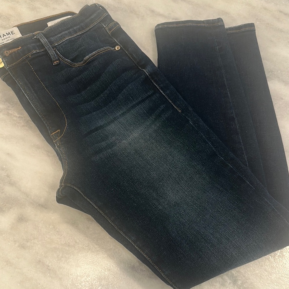Frame Denim Blue Skinny Jeans Classic Style